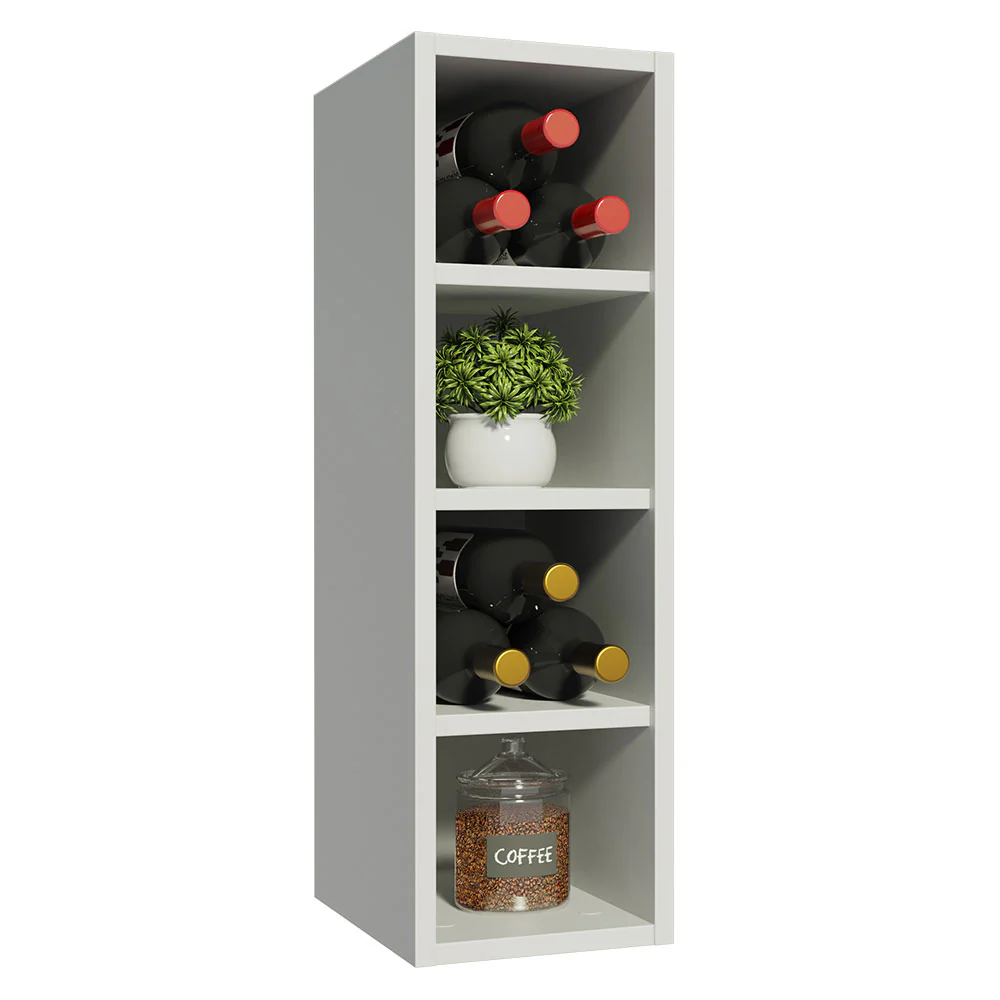 Adega 20 cm com 4 Nichos para Cozinhas Branco Madesa - Image 4