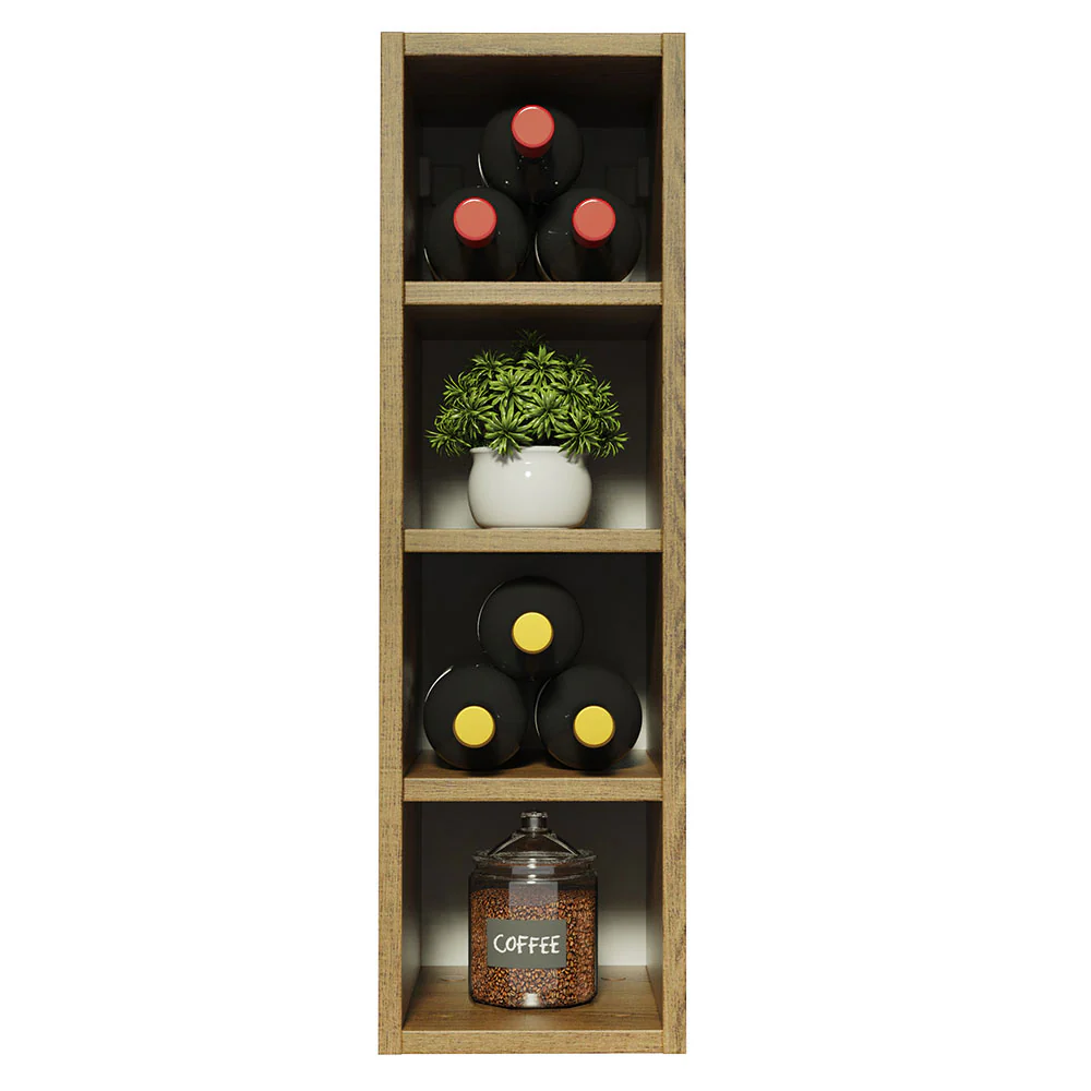 Adega 20 cm com 4 Nichos para Cozinhas Rustic Madesa - Image 3