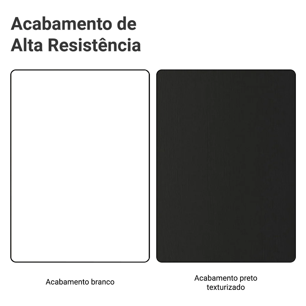 Armário Aéreo 100 cm 1 Porta Basculante Branco/Preto Glamy Madesa - Image 8