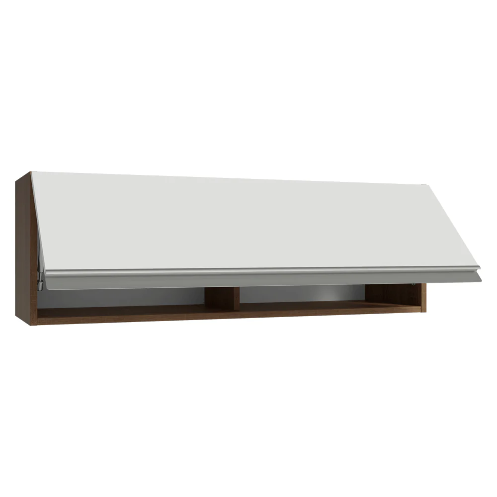 Armário Aéreo 100 cm 1 Porta Basculante Rustic/Branco Glamy Madesa - Image 5