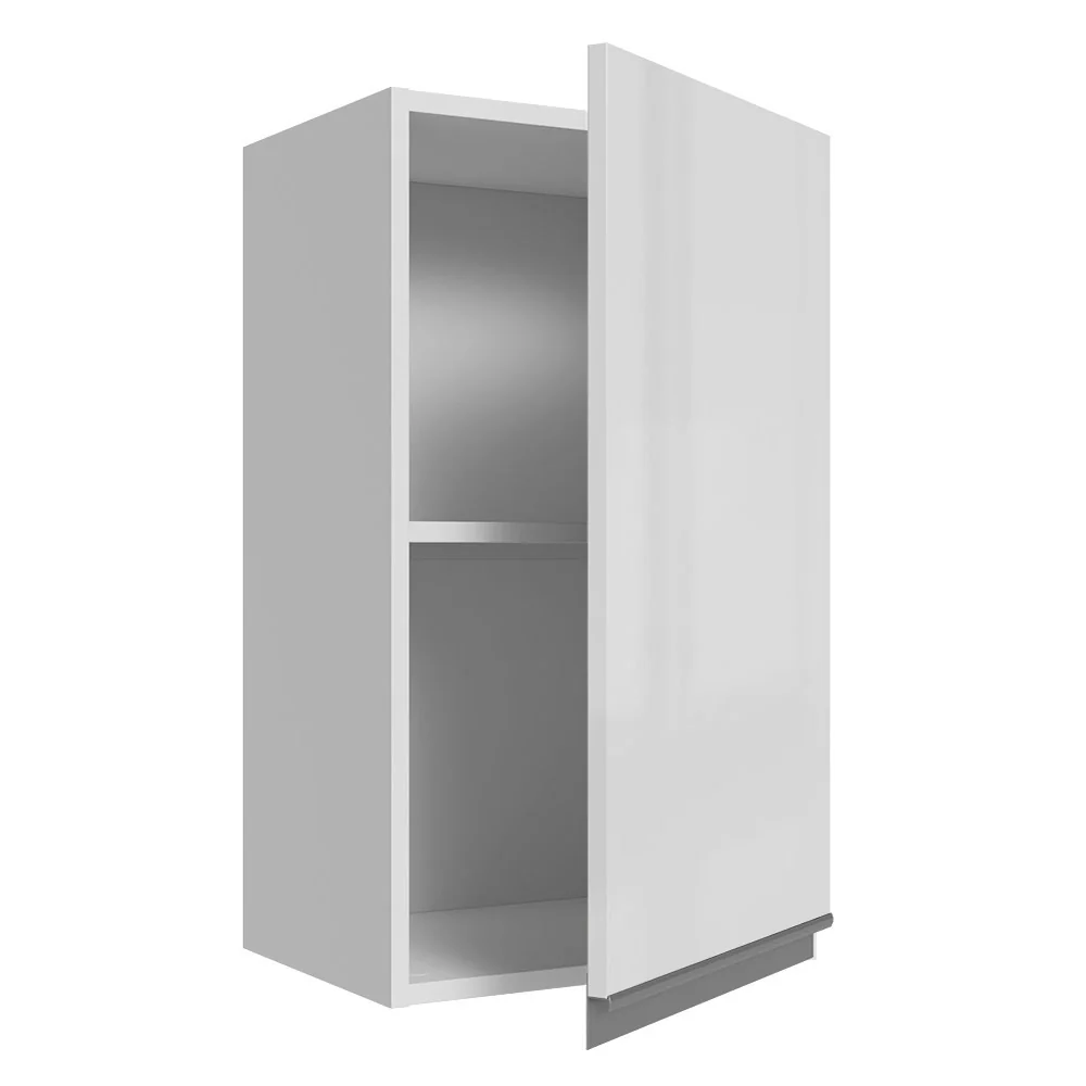 Armário Aéreo 100% MDF 35 cm 1 Porta Branco Brilho Acordes Madesa - Image 5