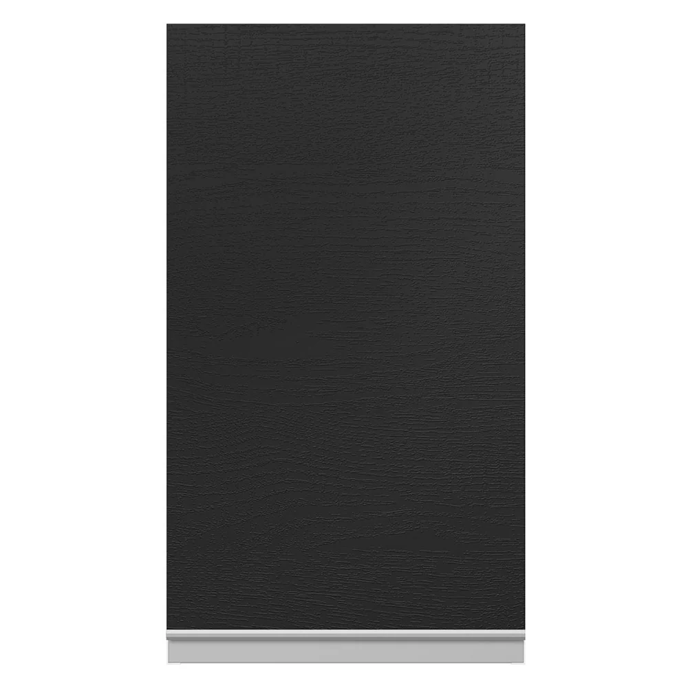 Armário Aéreo 100% MDF 35 cm 1 Porta Branco/Preto Acordes Madesa - Image 6