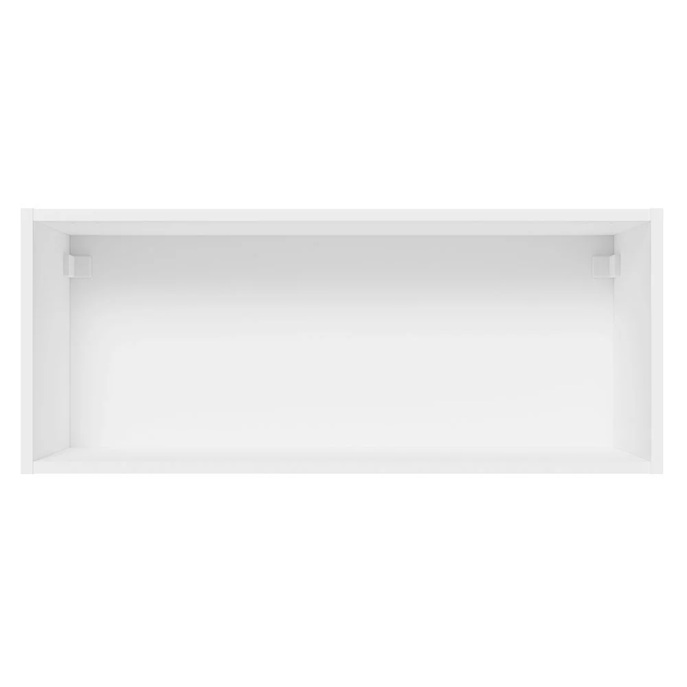 Armário Aéreo 100% MDF 80 cm 1 Porta Basculante Branco/Preto Acordes Madesa - Image 6