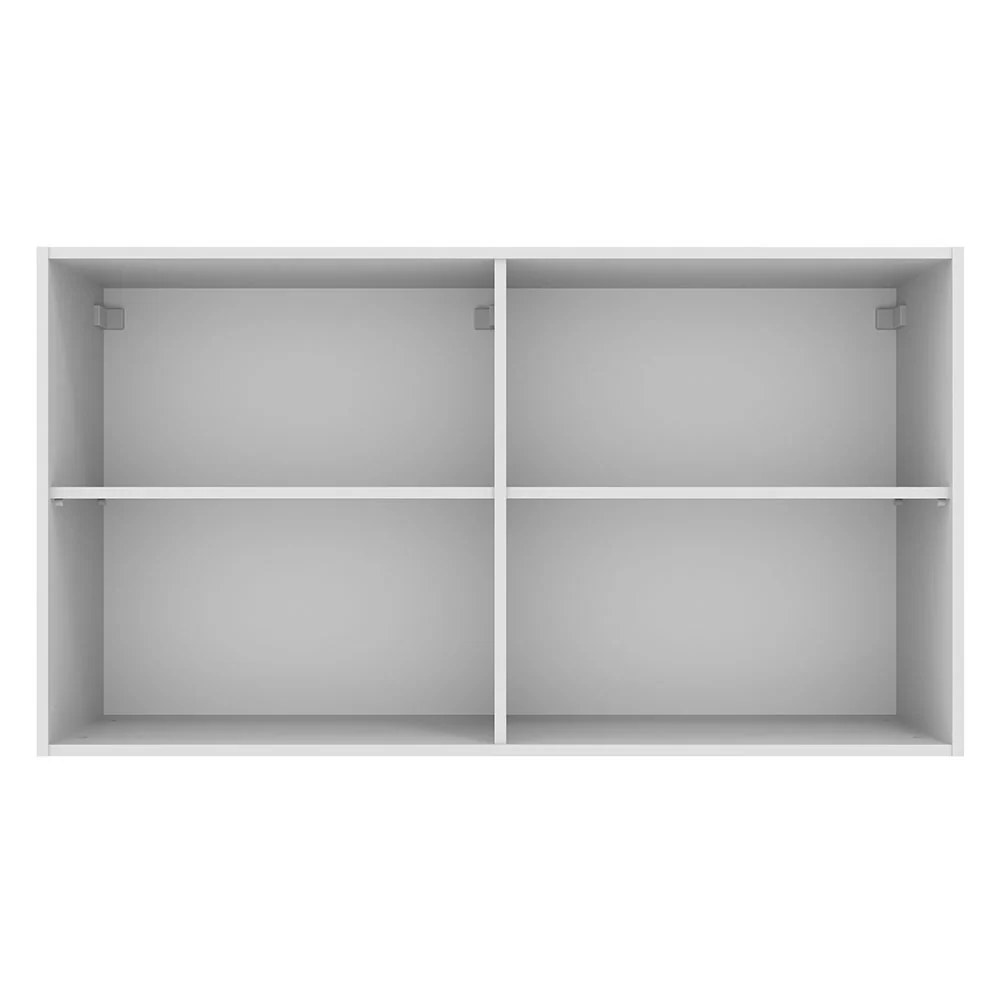 Armário Aéreo 120 cm 2 Portas Branco/Crema Agata Madesa - Image 6