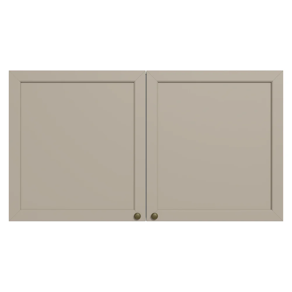 Armário Aéreo 120 cm 2 Portas Branco/Crema Vik Madesa - Image 11