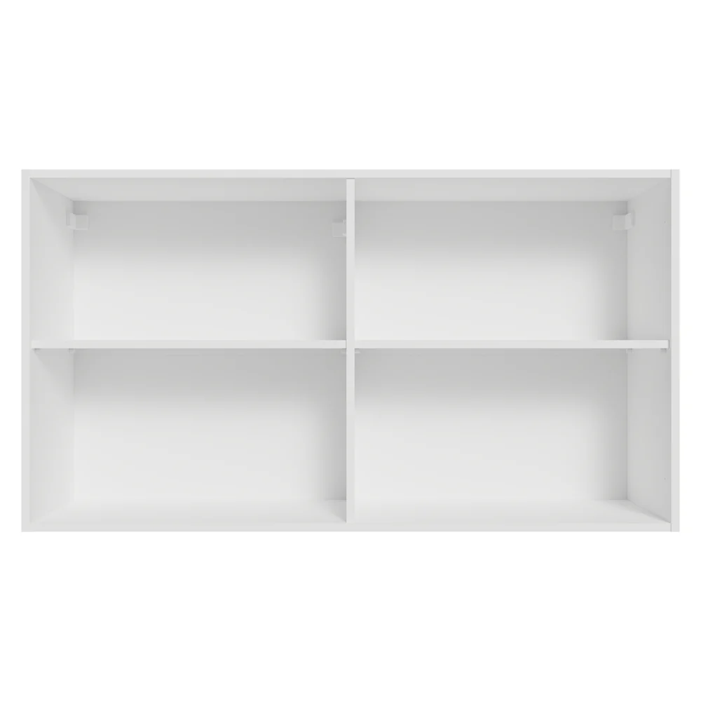 Armário Aéreo 120 cm 2 Portas Branco/Crema Vik Madesa - Image 12