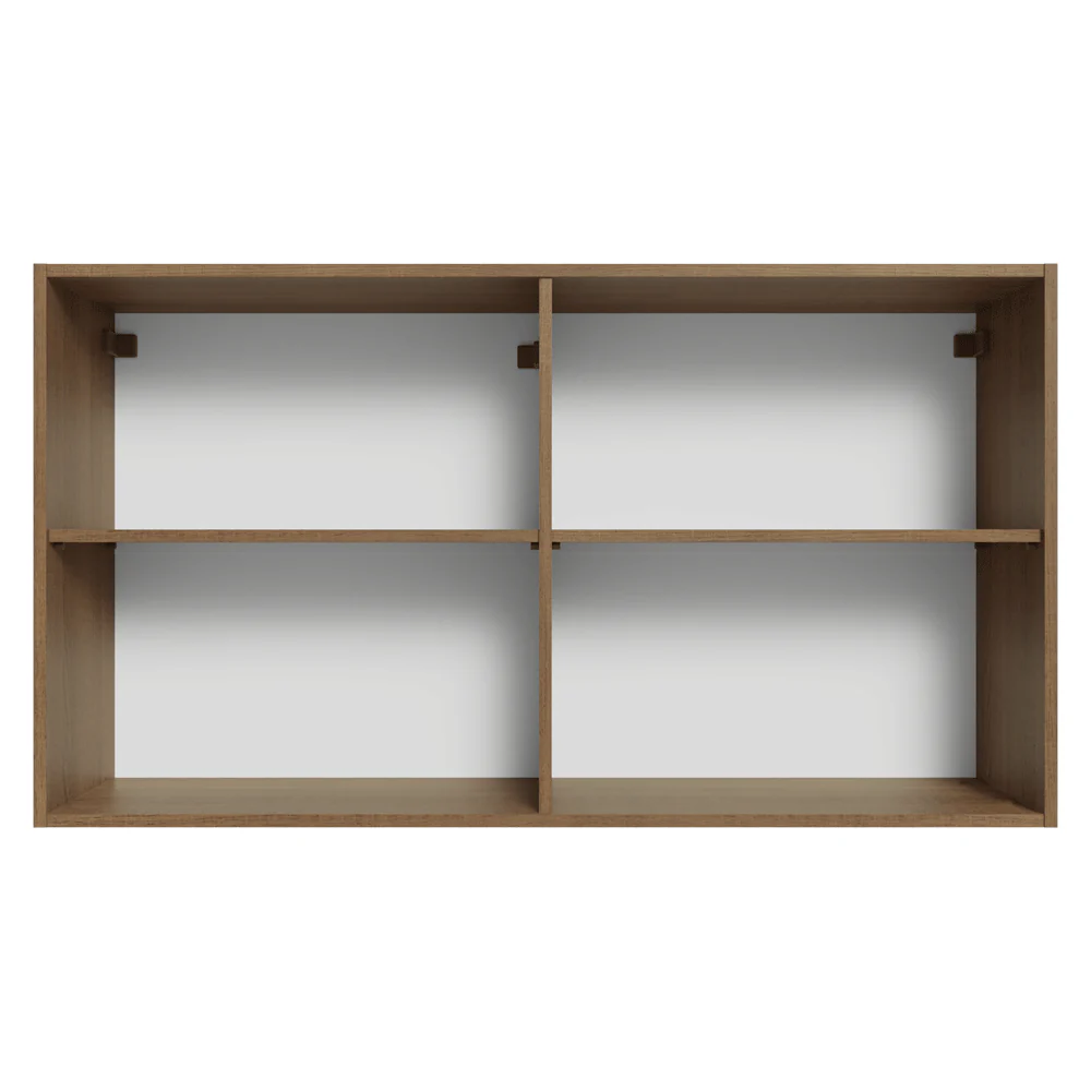 Armário Aéreo 120 cm 2 Portas Rustic/Crema Vik Madesa - Image 12