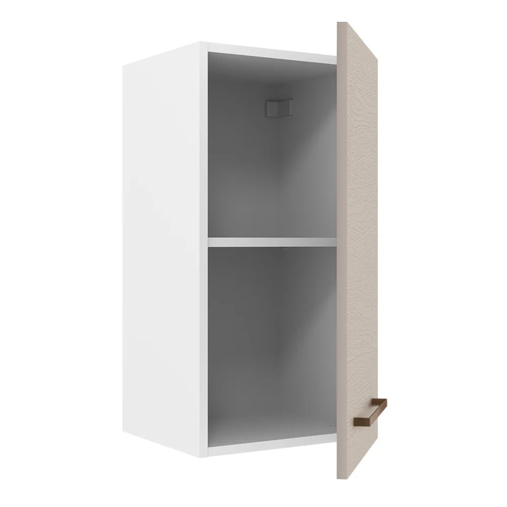 Armário Aéreo 35 cm 1 Porta Branco/Crema Agata Madesa - Image 4