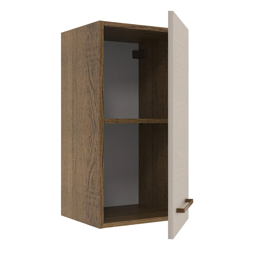 Armário Aéreo 35 cm 1 Porta Rustic/Crema Agata Madesa - Image 4