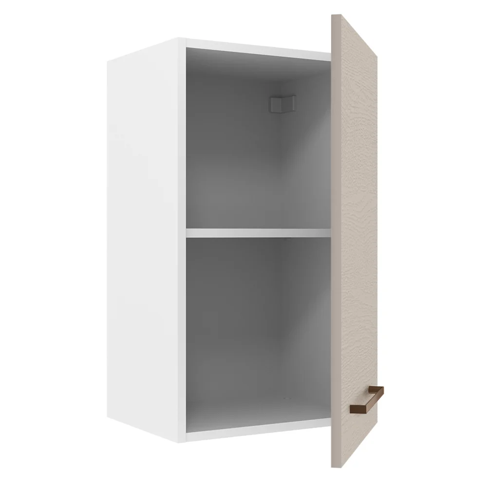 Armário Aéreo 40 cm 1 Porta Branco/Crema Agata Madesa - Image 4