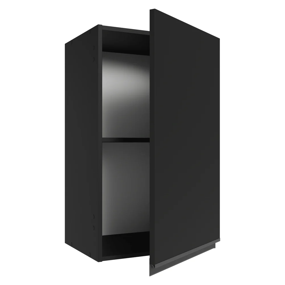 Armário Aéreo 40 cm 1 Porta Preto Nice Madesa - Image 8
