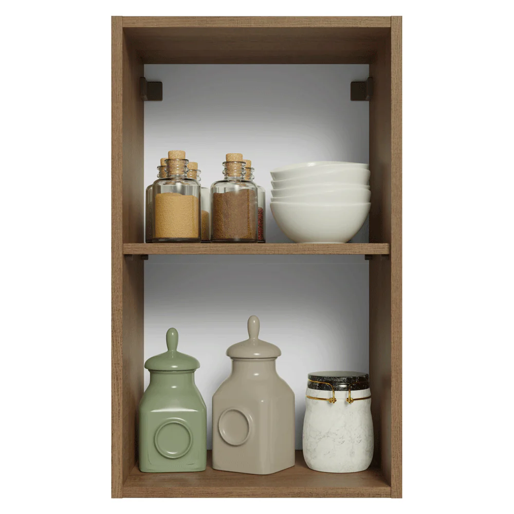 Armário Aéreo 40 cm 1 Porta Rustic/Cinza Vik Madesa - Image 4