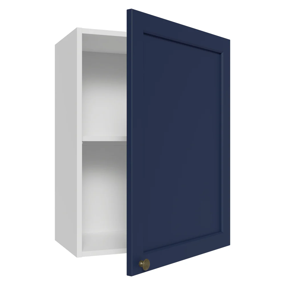 Armário Aéreo 50cm 1 Porta Branco/Azul Vik Madesa - Image 7