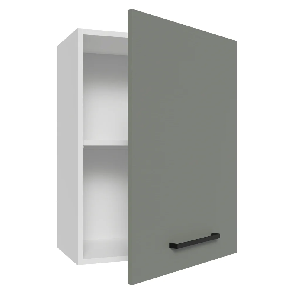Armário Aéreo 50cm 1 Porta Branco/Cinza Agata Madesa - Image 7
