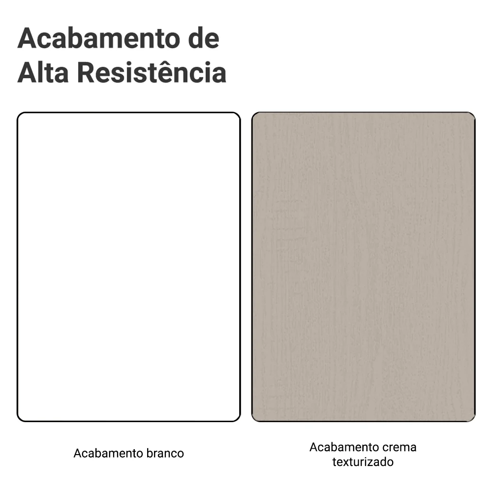 Armário Aéreo 50cm 1 Porta Branco/Crema Agata Madesa - Image 10