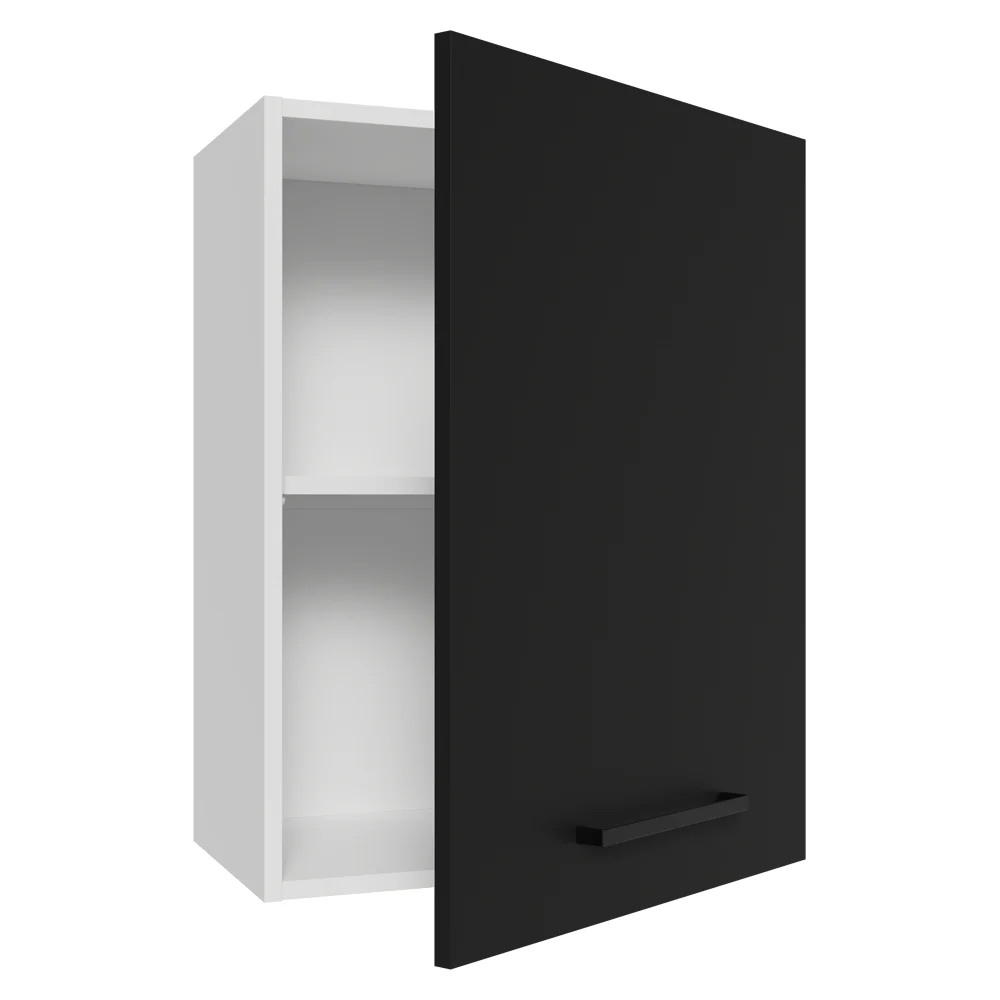 Armário Aéreo 50cm 1 Porta Branco/Preto Agata Madesa - Image 7