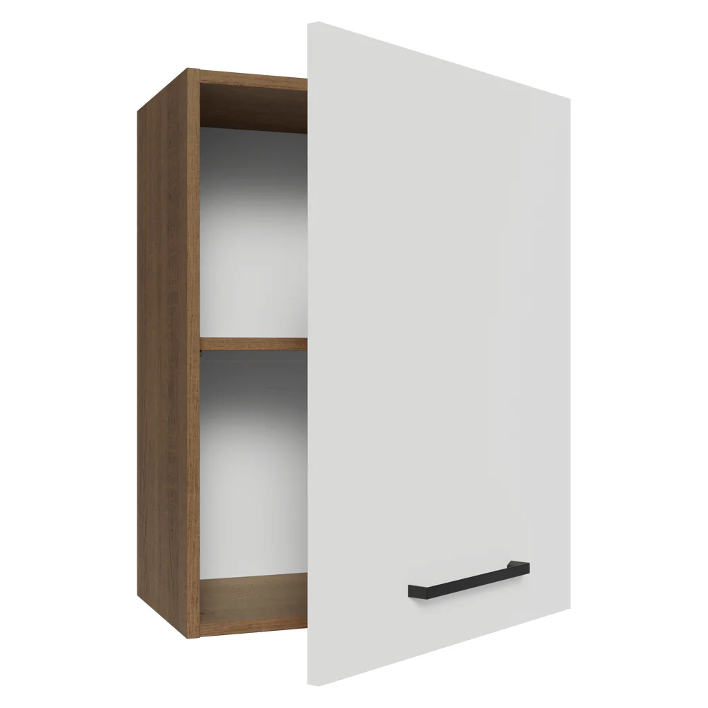 Armário Aéreo 50cm 1 Porta Rustic/Branco Agata Madesa - Image 7