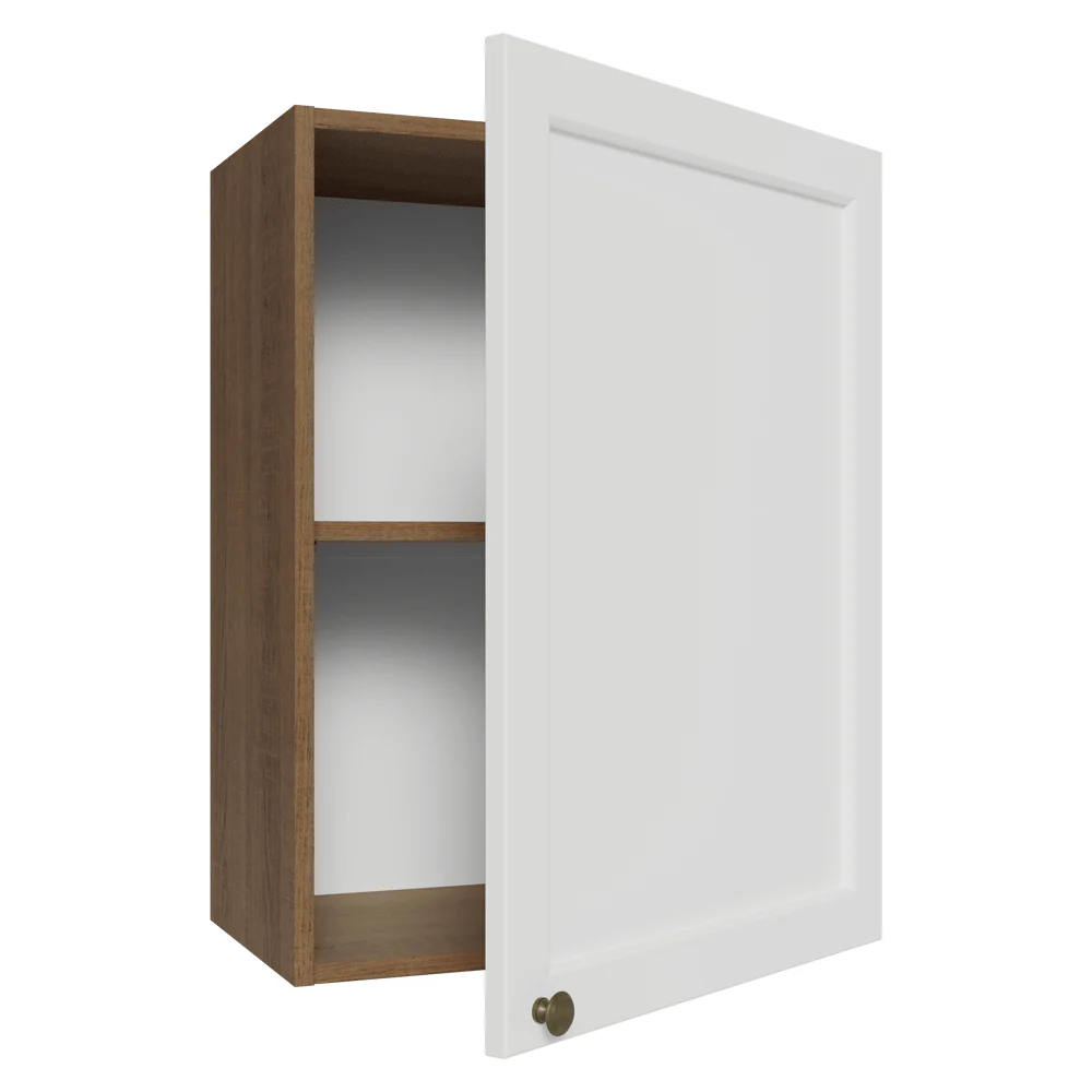 Armário Aéreo 50cm 1 Porta Rustic/Branco Vik Madesa - Image 7