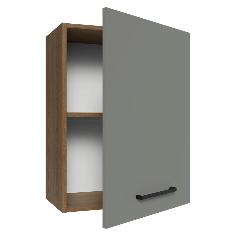 Armário Aéreo 50cm 1 Porta Rustic/Cinza Agata Madesa - Image 7