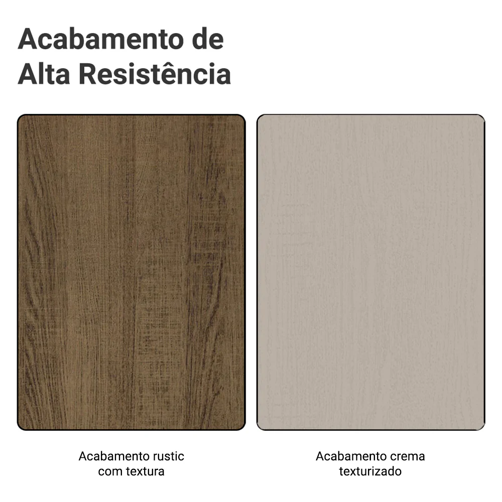 Armário Aéreo 50cm 1 Porta Rustic/Crema Agata Madesa - Image 10