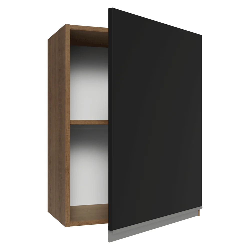 Armário Aéreo 50cm 1 Porta Rustic/Preto Glamy Madesa - Image 7