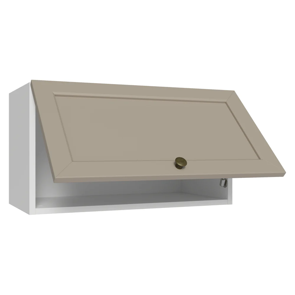 Armário Aéreo 60 cm 1 Porta Basculante Branco/Crema Vik Madesa - Image 7