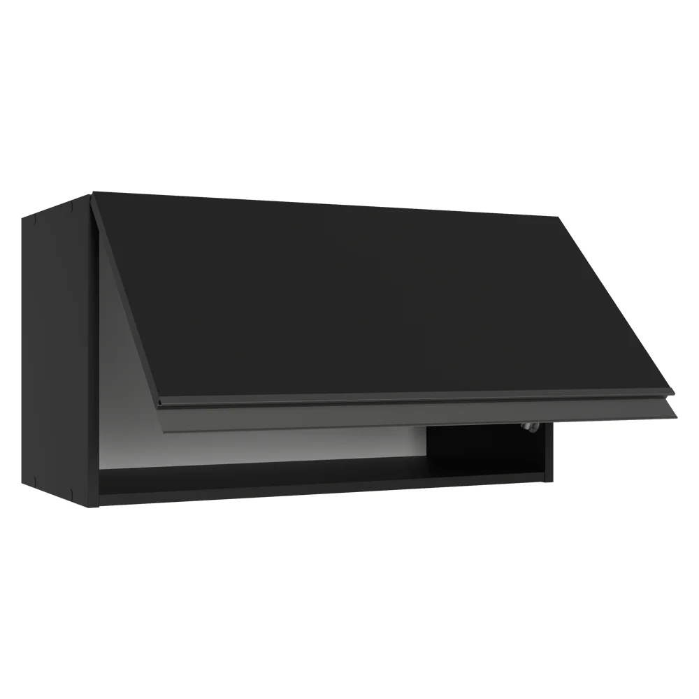 Armário Aéreo 60 cm 1 Porta Basculante Preto Nice Madesa - Image 7