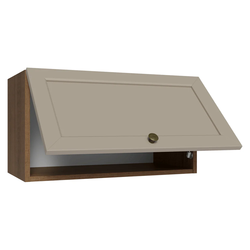 Armário Aéreo 60 cm 1 Porta Basculante Rustic/Crema Vik Madesa - Image 7