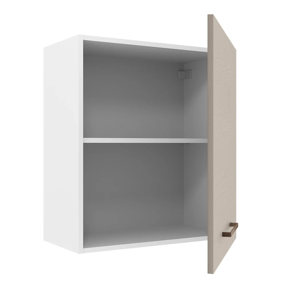 Armário Aéreo 60 cm 1 Porta Branco/Crema Agata Madesa - Image 4
