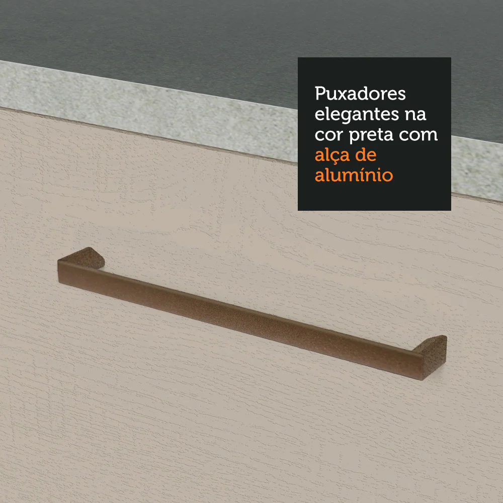 Armário Aéreo 60 cm 1 Porta Branco/Crema Agata Madesa - Image 7