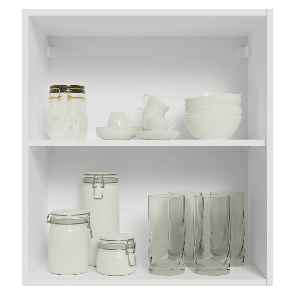 Armário Aéreo 60 cm 1 Porta Branco/Crema Vik Madesa - Image 4