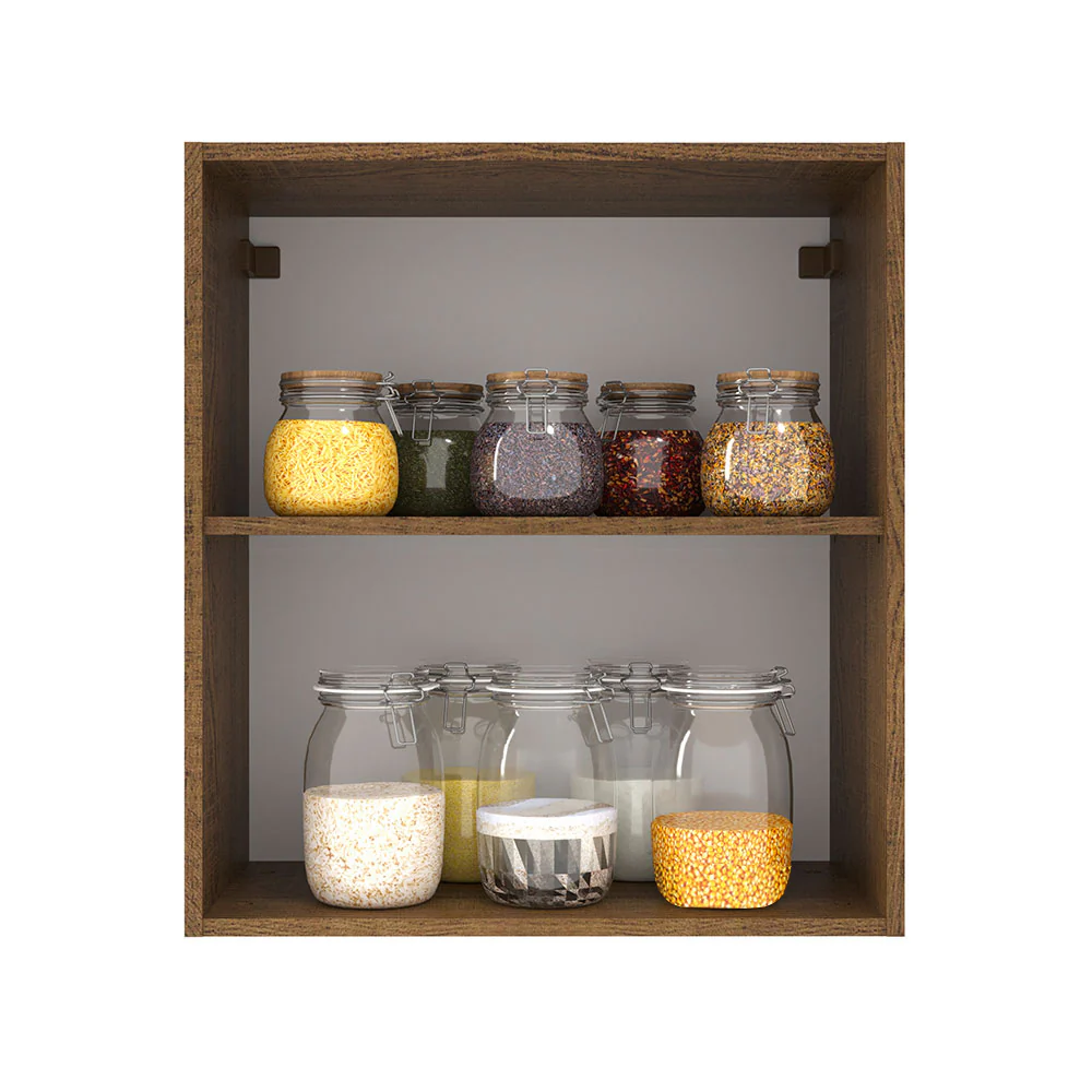 Armário Aéreo 60 cm 1 Porta Rustic/Crema Agata Madesa - Image 3