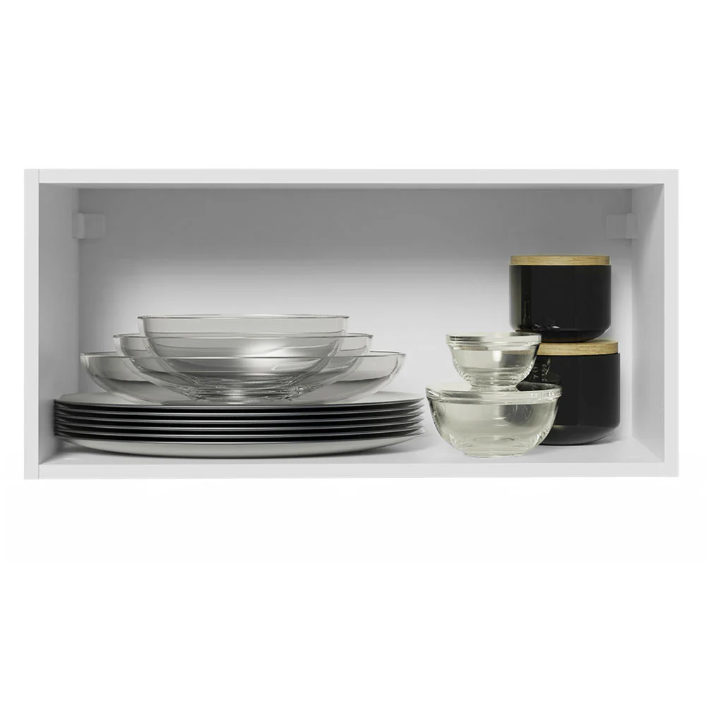 Armário Aéreo 70 cm 1 Porta Basculante Branco/Crema Agata Madesa - Image 3