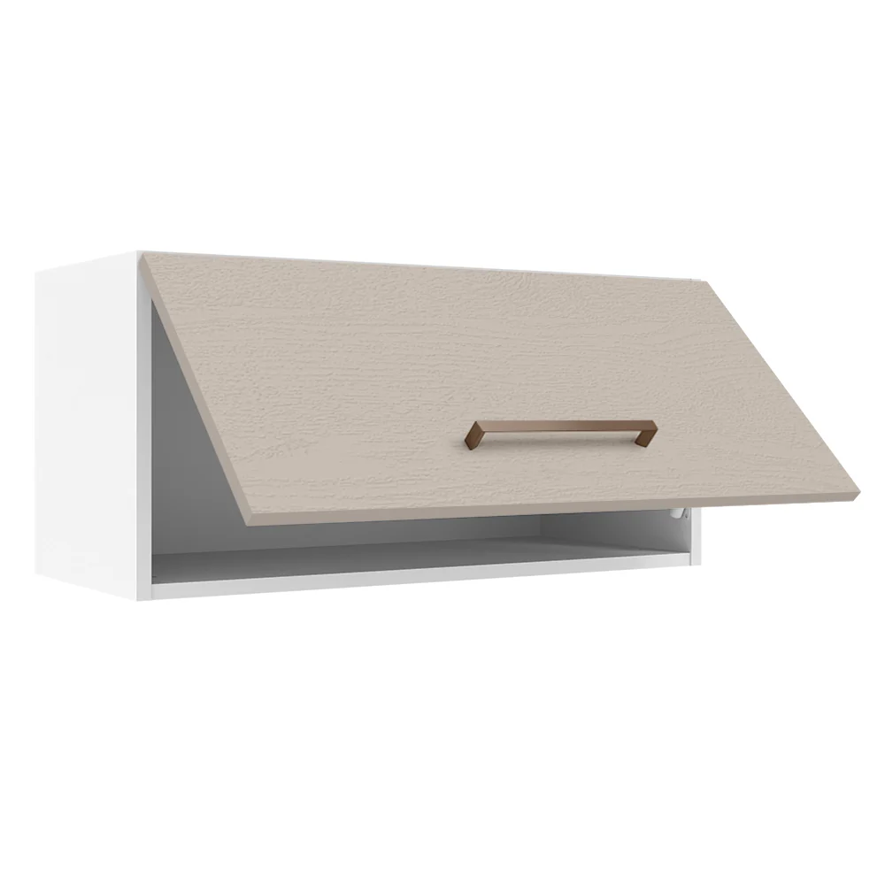 Armário Aéreo 70 cm 1 Porta Basculante Branco/Crema Agata Madesa - Image 4