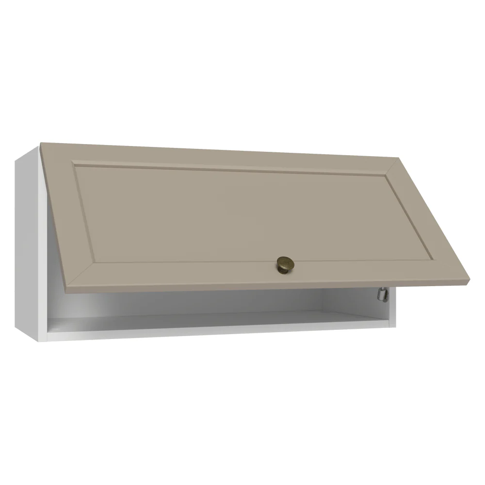 Armário Aéreo 70 cm 1 Porta Basculante Branco/Crema Vik Madesa - Image 7