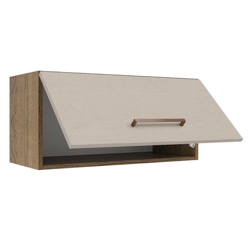 Armário Aéreo 70 cm 1 Porta Basculante Rustic/Crema Agata Madesa - Image 4