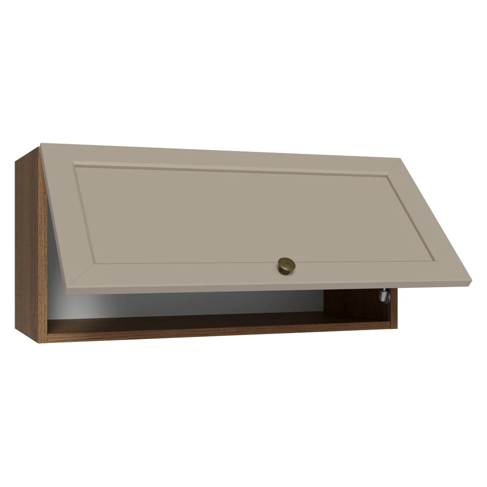 Armário Aéreo 70 cm 1 Porta Basculante Rustic/Crema Vik Madesa - Image 7