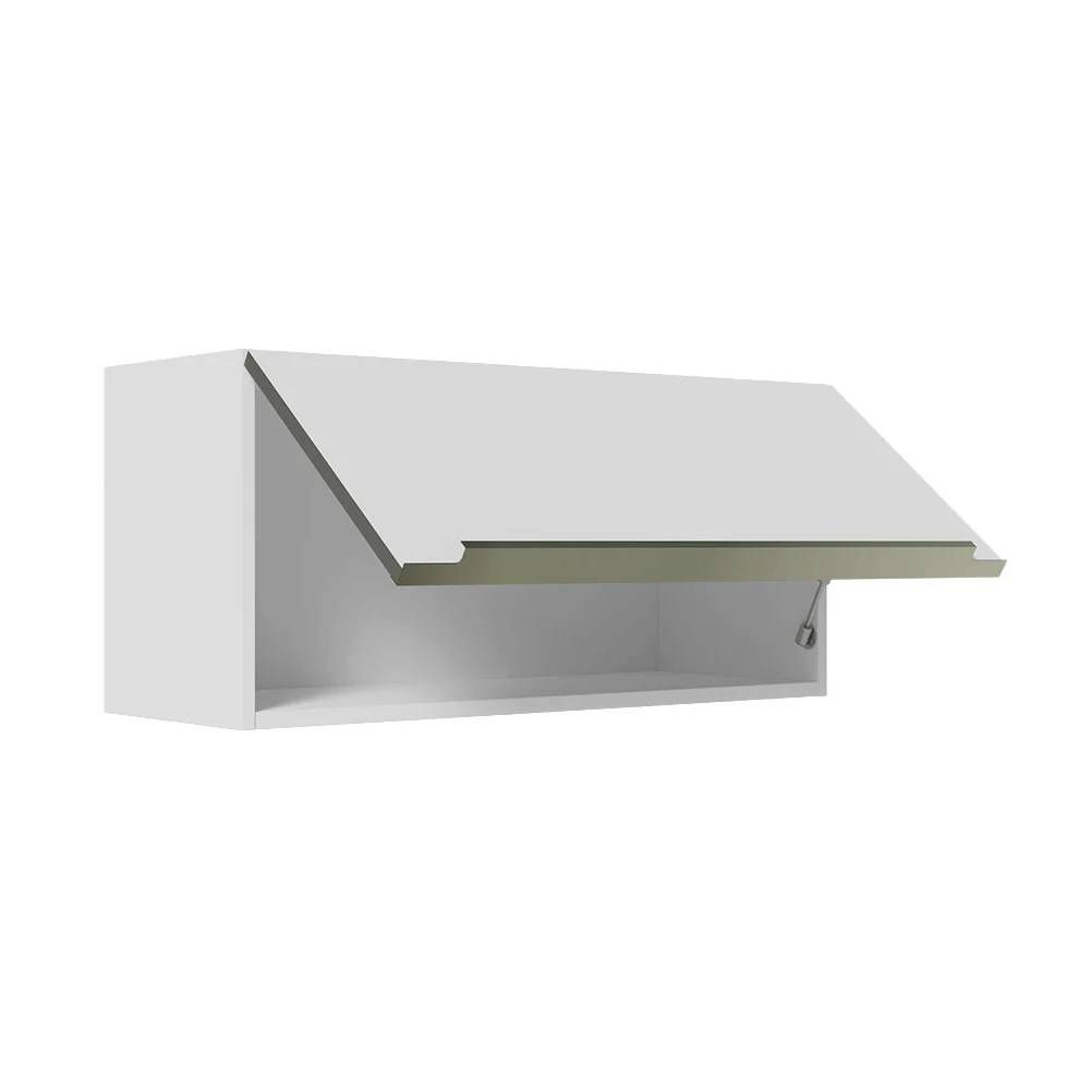 Armário Aéreo 70 cm 1 Porta Branco/Branco Veludo Lux Madesa - Image 8