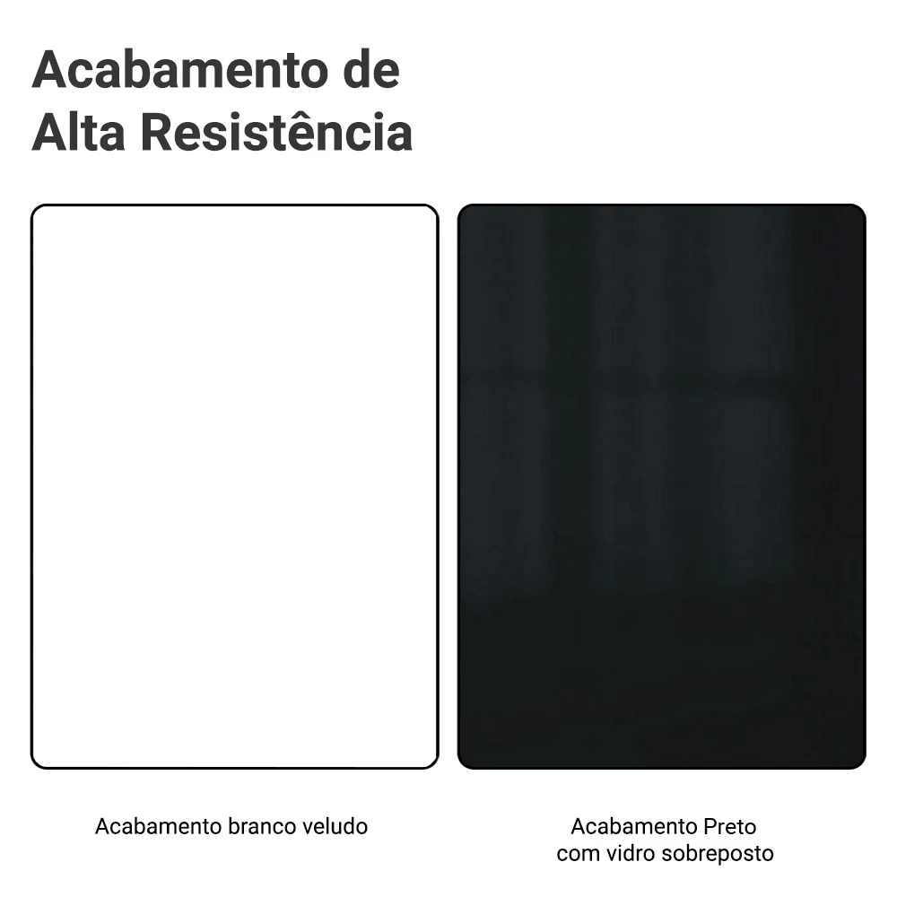 Armário Aéreo 70 cm 1 Porta Branco/Preto Lux Madesa - Image 10