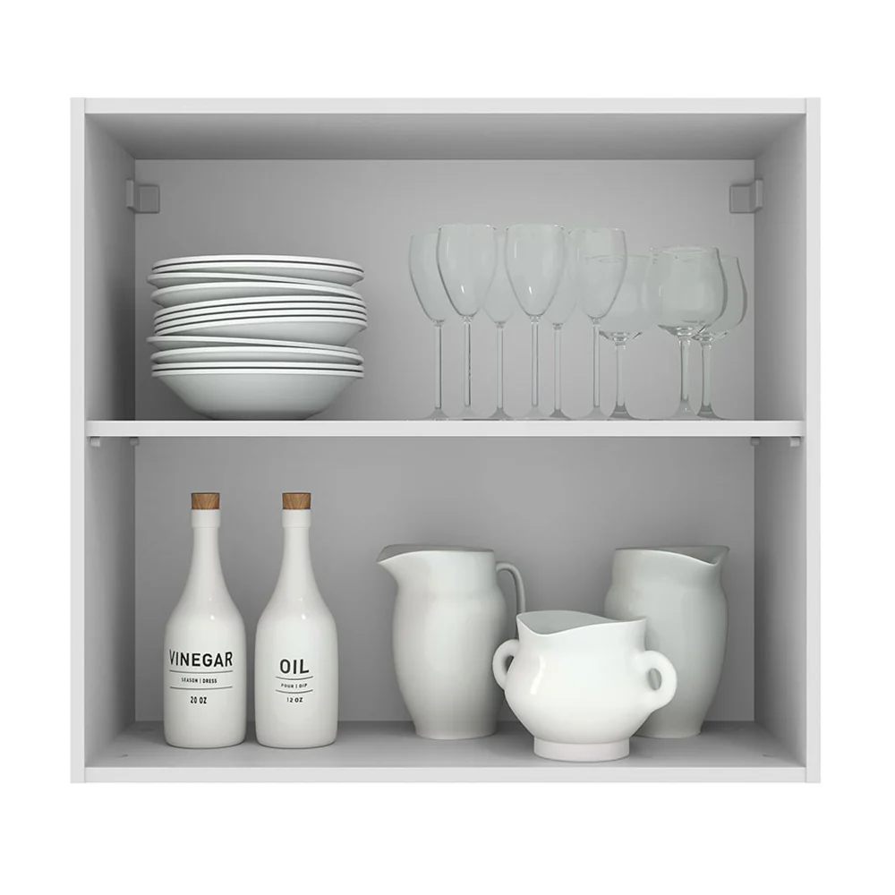 Armário Aéreo 70 cm 2 Portas Branco/Crema Agata Madesa - Image 3