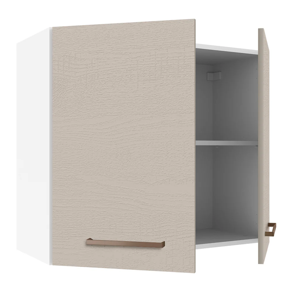 Armário Aéreo 70 cm 2 Portas Branco/Crema Agata Madesa - Image 4