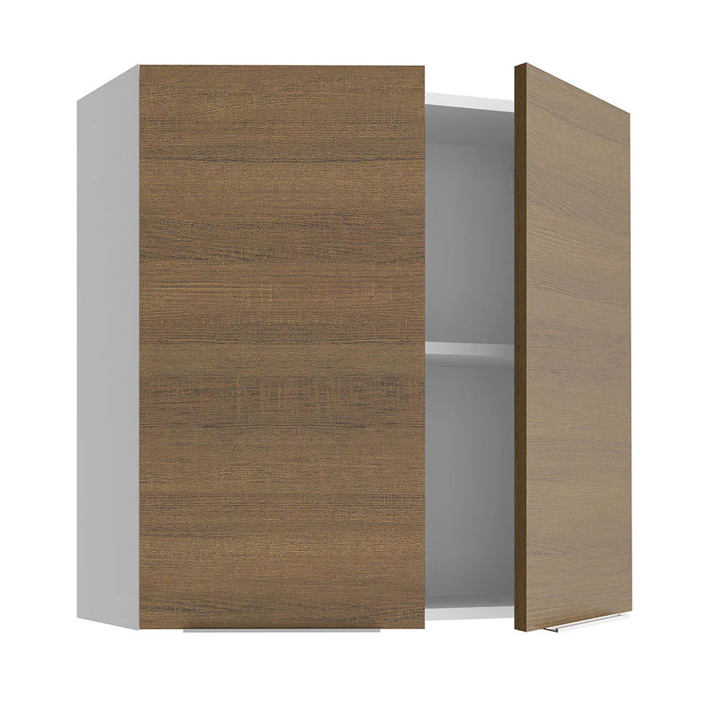 Armário Aéreo 70 cm 2 Portas Branco/Rustic Stella Madesa - Image 4