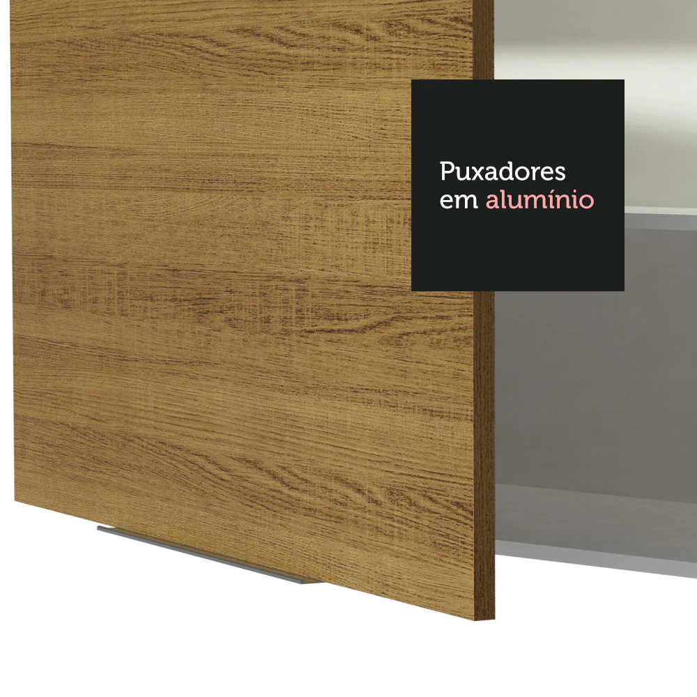 Armário Aéreo 70 cm 2 Portas Branco/Rustic Stella Madesa - Image 7