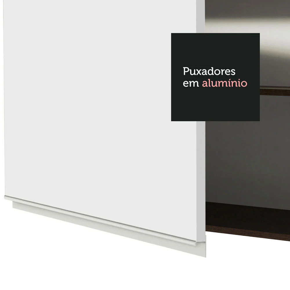 Armário Aéreo 70 cm 2 Portas Rustic/Branco Glamy Madesa - Image 8