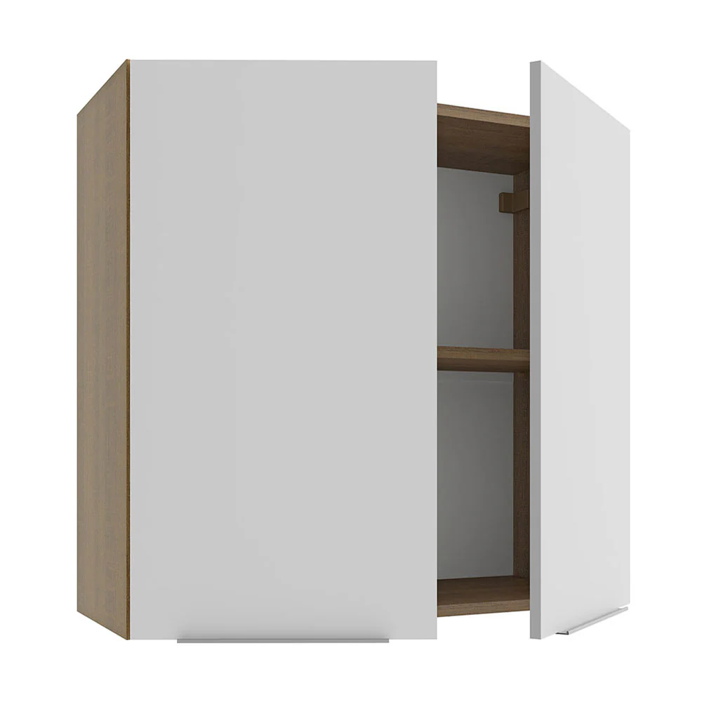 Armário Aéreo 70 cm 2 Portas Rustic/Branco Stella Madesa - Image 4