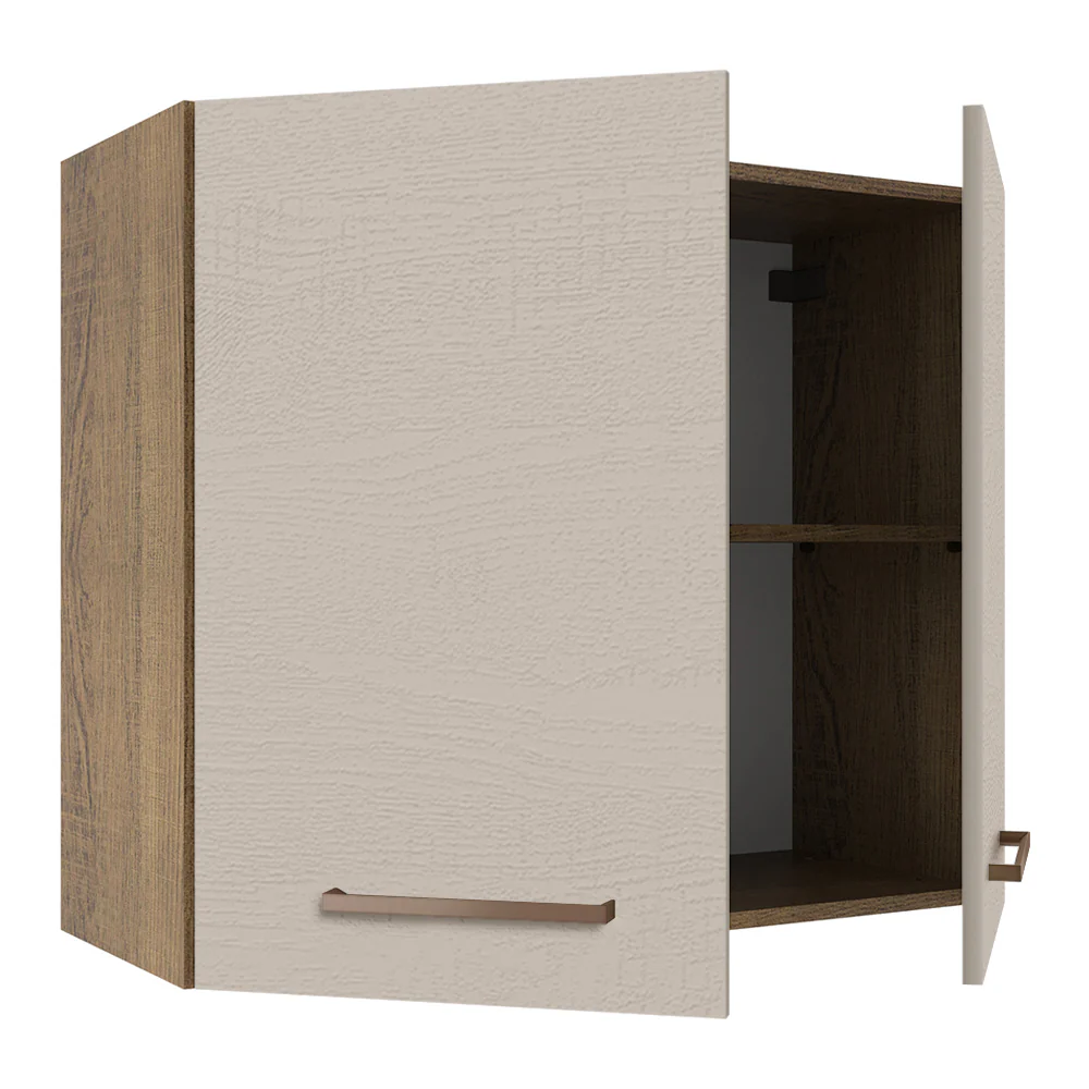 Armário Aéreo 70 cm 2 Portas Rustic/Crema Agata Madesa - Image 4