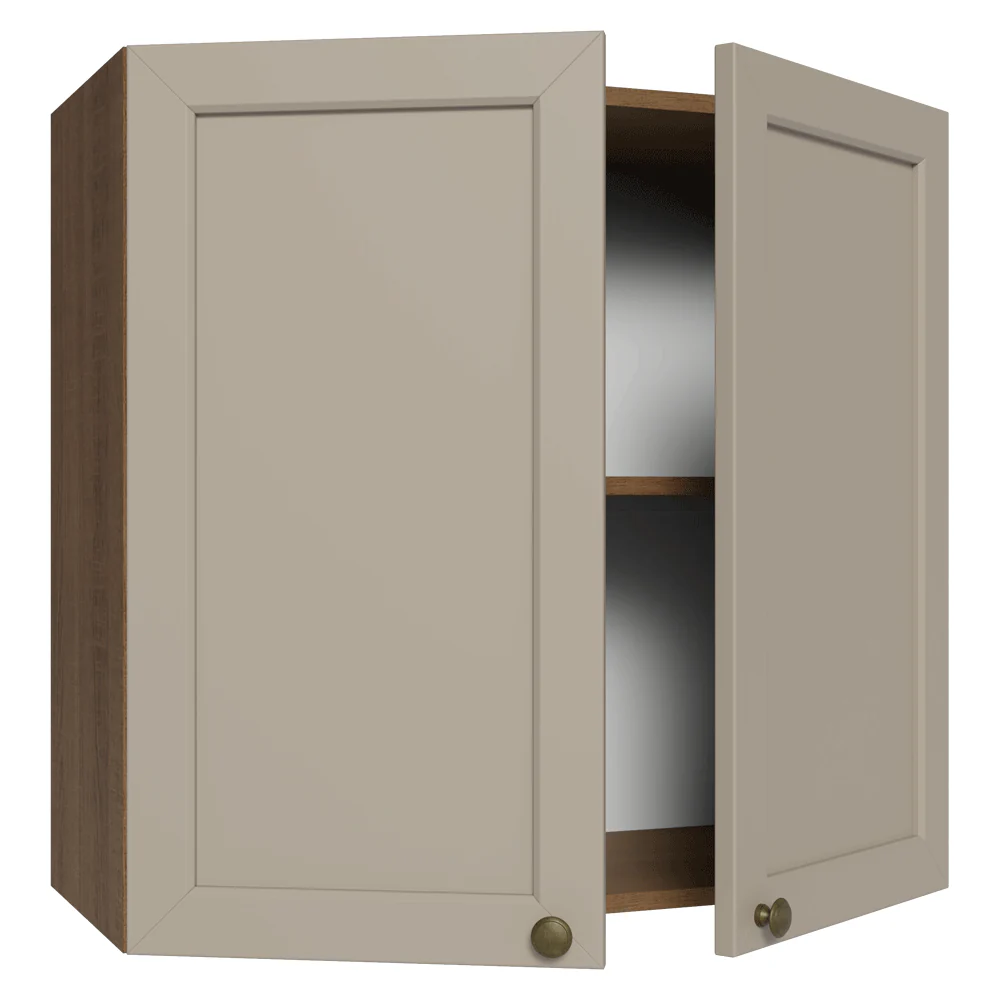 Armário Aéreo 70 cm 2 Portas Rustic/Crema Vik Madesa - Image 8