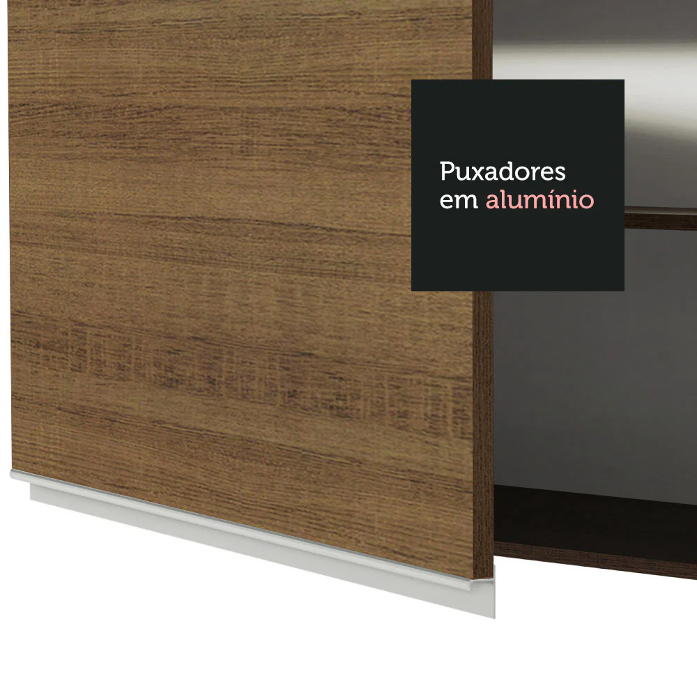 Armário Aéreo 70 cm 2 Portas Rustic Glamy Madesa - Image 8