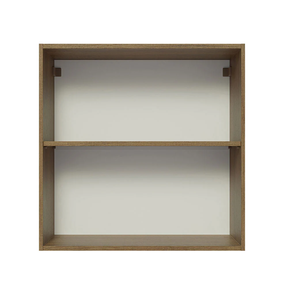 Armário Aéreo 70 cm 2 Portas Rustic/Preto Glamy Madesa - Image 7