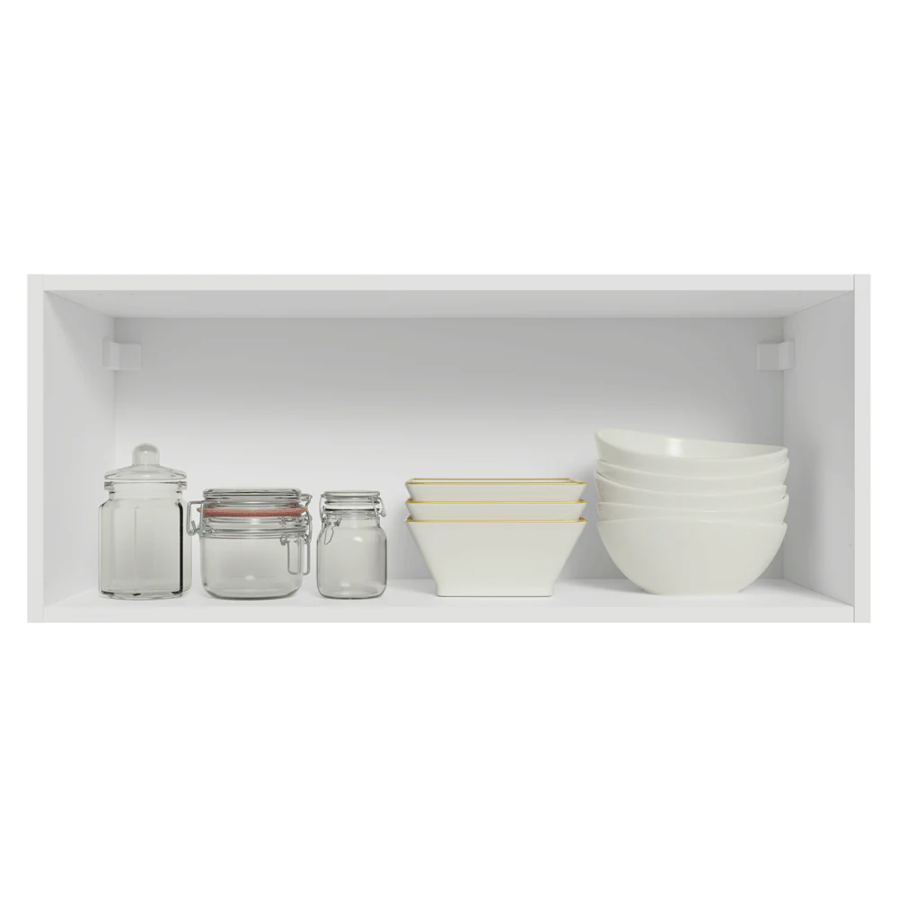 Armário Aéreo 80 cm 1 Porta Basculante Branco/Crema Vik Madesa - Image 4